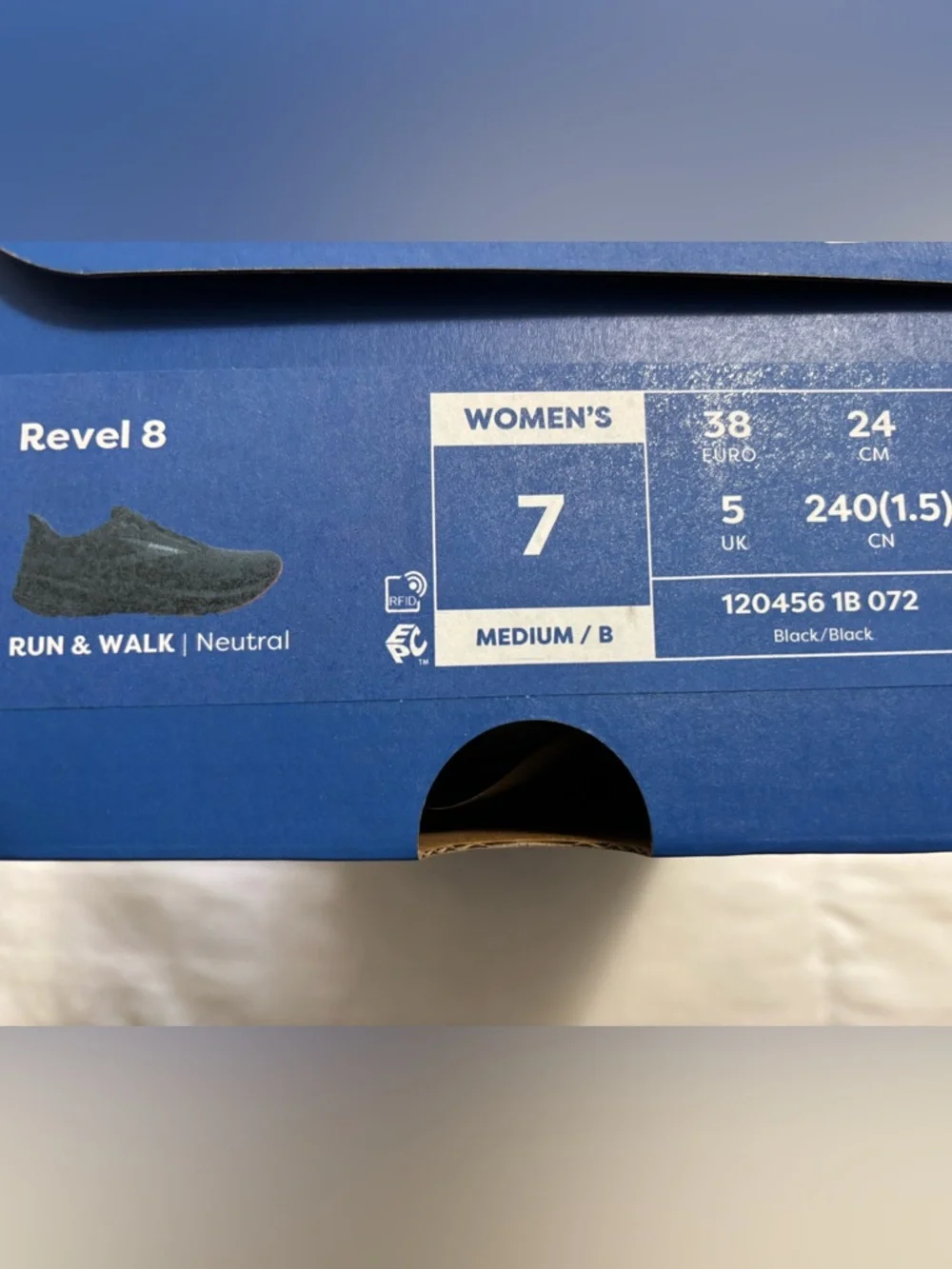 NEW Brooks all Black women size 7 - Picture 7 of 7